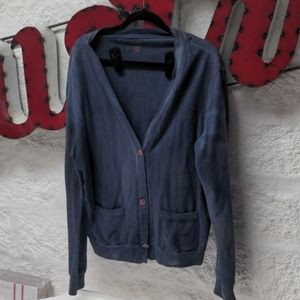Cardigan - Blue vintage wash XL
